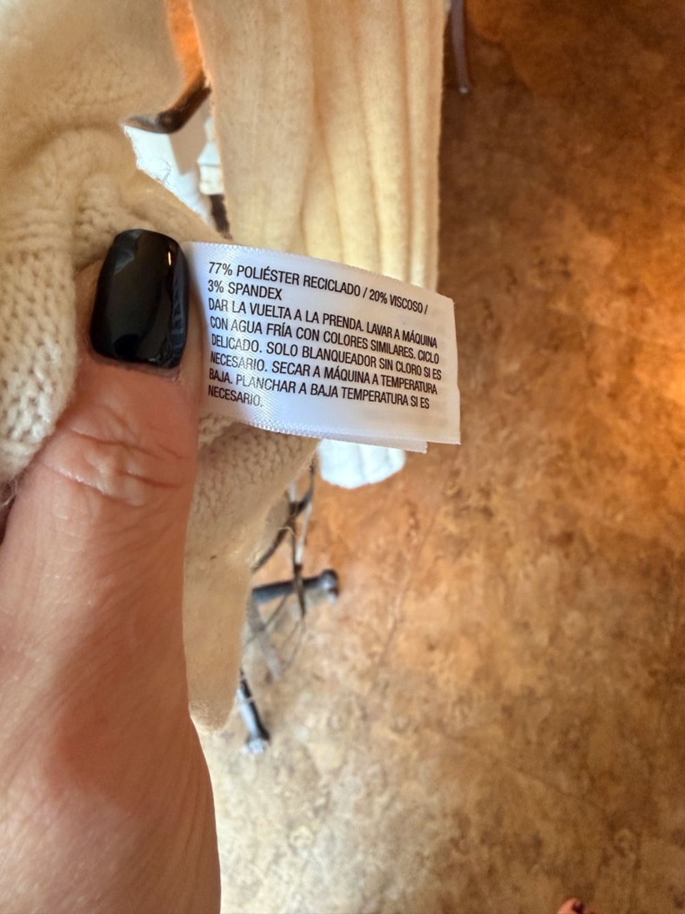 Universal Thread Cream Ribbed Cropped Sweater - Picture 5 of 6
